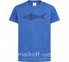 Детская футболка Узор акулы Ярко-синий фото