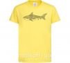 Дитяча футболка Узор акулы Лимонний фото