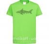 Детская футболка Узор акулы Лаймовый фото
