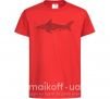Детская футболка Узор акулы Красный фото