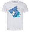 Чоловіча футболка Улыбка акулы Білий фото
