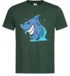 Чоловіча футболка Посмішка акули Темно-зелений фото