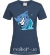 Жіноча футболка Улыбка акулы Темно-синій фото