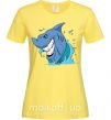 Женская футболка Улыбка акулы Лимонный фото