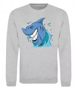 Світшот Shark is my spirit animal Чорний фото Світшот Shark is my spirit animal Чорний фото