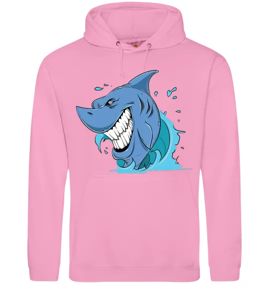 Жіноча толстовка (худі) Посмішка акули Рожевий фото