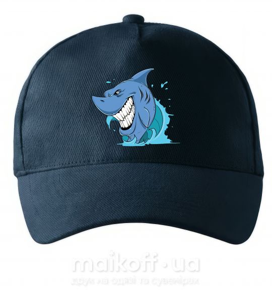 Кепка Улыбка акулы Темно-синий фото