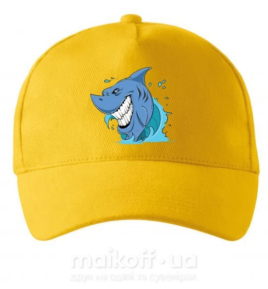Кепка Улыбка акулы Солнечно желтый фото