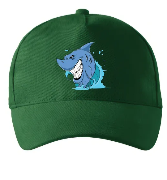 Кепка Посмішка акули Темно-зеленый фото
