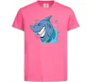 Дитяча футболка Посмішка акули Яскраво-рожевий фото