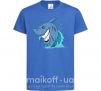 Детская футболка Улыбка акулы Ярко-синий фото