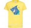 Детская футболка Улыбка акулы Лимонный фото