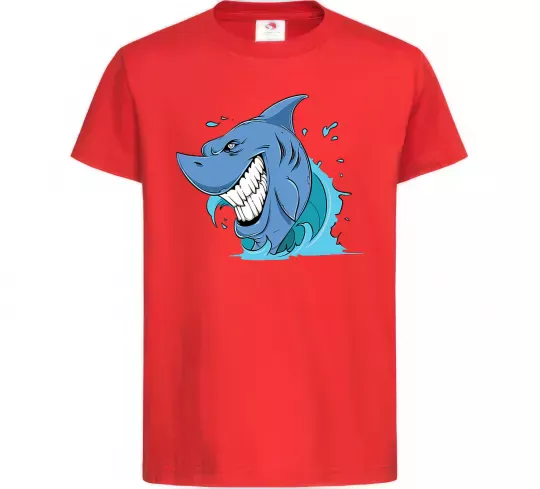 Дитяча футболка Посмішка акули Червоний фото