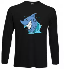 Лонгслів Shark is my spirit animal Чорний фото