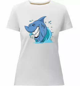 Жіноча преміум футболка Shark is my spirit animal Чорний фото