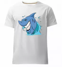 Чоловіча преміум футболка Shark is my spirit animal Чорний фото