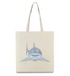 Эко-сумка Блакитно-cіра акула Бежевый фото