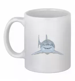 Чашка керамическая Daddy shark Белый фото