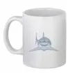 Чашка керамическая Блакитно-cіра акула Белый Чашка керамическая Блакитно-cіра акула Белый фото