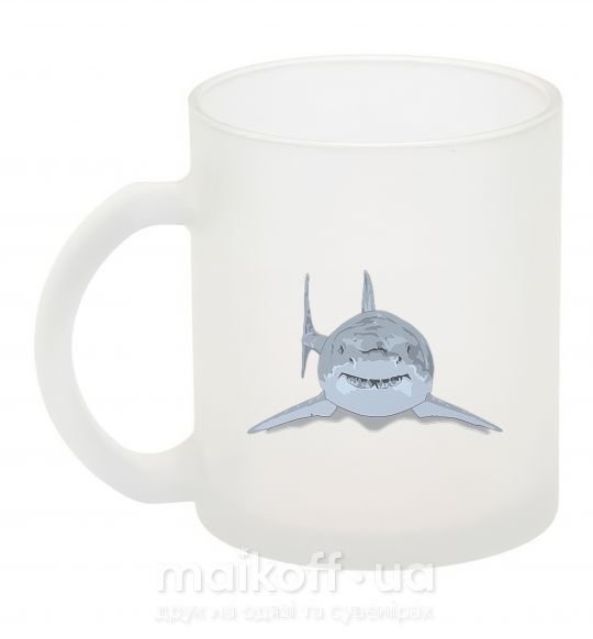 Чашка скляна Голубо-cерая акула Фроузен фото