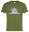 Чоловіча футболка Блакитно-cіра акула Оливковий Чоловіча футболка Блакитно-cіра акула Оливковий фото