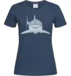 Жіноча футболка Блакитно-cіра акула Темно-синій Жіноча футболка Блакитно-cіра акула Темно-синій фото