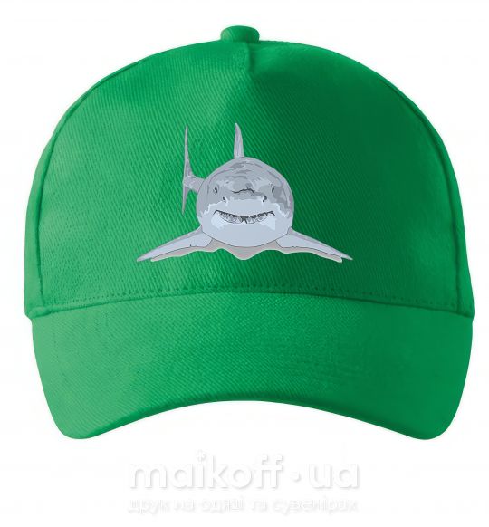 Кепка Голубо-cерая акула Зеленый фото