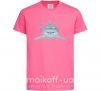 Детская футболка Голубо-cерая акула Ярко-розовый фото
