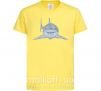 Детская футболка Голубо-cерая акула Лимонный фото