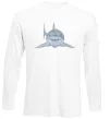 Лонгслів Блакитно-cіра акула Білий фото