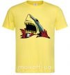Мужская футболка Screaming shark Лимонный фото