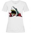 Женская футболка Screaming shark Белый фото