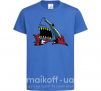 Детская футболка Screaming shark Ярко-синий фото