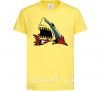 Детская футболка Screaming shark Лимонный фото