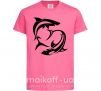 Детская футболка Две акулы Ярко-розовый фото