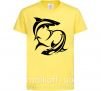 Дитяча футболка Две акулы Лимонний фото