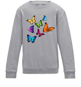 Дитячий світшот Різнокольорові метелики