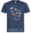 Чоловіча футболка Разные бабочки Темно-синій фото