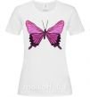 Жіноча футболка Фиолетовая бабочка Білий фото