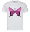 Мужская футболка Фіолетово-рожевий метелик Белый Мужская футболка Фіолетово-рожевий метелик Белый фото