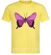 Чоловіча футболка Фиолетовая бабочка Лимонний фото