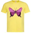 Мужская футболка Фіолетово-рожевий метелик Лимонный Мужская футболка Фіолетово-рожевий метелик Лимонный фото