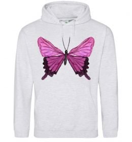 Чоловіча толстовка (худі) Фіолетово-рожевий метелик