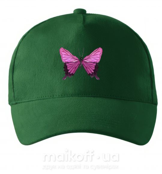 Кепка Фиолетовая бабочка Темно-зеленый фото