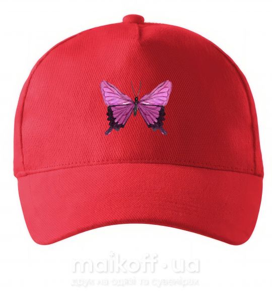 Кепка Фиолетовая бабочка Красный фото