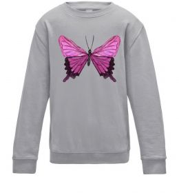 Детский Свитшот Фіолетово-рожевий метелик