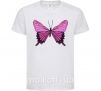 Дитяча футболка Фиолетовая бабочка Білий фото