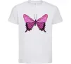 Детская футболка Фіолетово-рожевий метелик Белый Детская футболка Фіолетово-рожевий метелик Белый фото