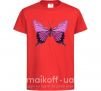 Детская футболка Фиолетовая бабочка Красный фото