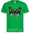Мужская футболка Оранжево-зеленая бабочка Зеленый фото